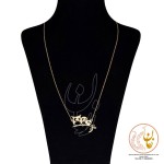 گردنبند طلا - طرح جغد و شاخه