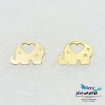 گوشواره طلا - طرح فیل