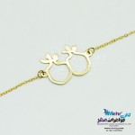 دستبند طلا - طرح انار