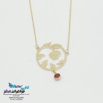 گردنبند طلا - طرح شکوفهی انار