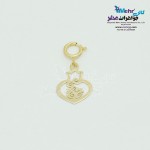 آویز طلا - چند کاربرده - طرح انار و پرنده