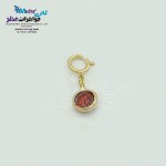 آویز طلا - چند کاربرده - طرح سنگ رنگی