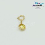 آویز طلا - چند کاربرده - طرح سنگ رنگی