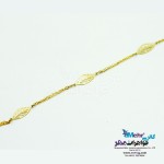 دستبند طلا - طرح برگ
