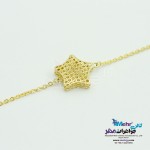 دستبند طلا - طرح ستاره توری