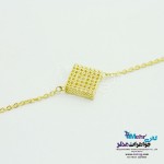 دستبند طلا - طرح مکعب توری
