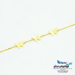 دستبند طلا - طرح پروانه