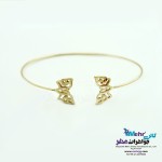 دستبند النگویی طلا - طرح پروانه