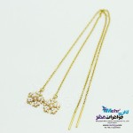 گوشواره طلا - طرح برف