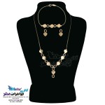 سرویس طلا - گردنبند و گوشواره و دستبند - طرح قلب