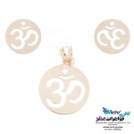 نیم ست طلا - آویز و گوشواره - طرح ام