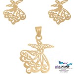 نیم ست طلا - آویز و گوشواره - طرح رقص سماع