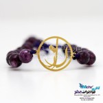 دستبند اسم طلا و سنگ - طرح راز
