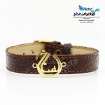 دستبند اسم طلا و چرم - طرح الفتاح