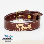دستبند اسم طلا و چرم - طرح کوروش