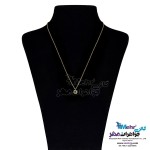 گردنبند طلا - طرح سنگ رنگی