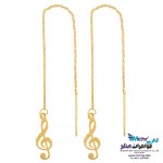 گوشواره طلا - طرح نت سل