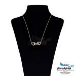 گردنبند طلا - طرح قلب و بی‌نهایت