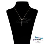 گردنبند طلا - طرح سنگ رنگی