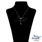 گردنبند طلا - طرح سنگ رنگی