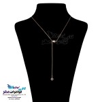 گردنبند طلا - طرح سنگ رنگی