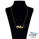 گردنبند طلا - طرح خانواده‌ی جغدها