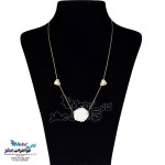 گردنبند طلا - طرح قلب و گل
