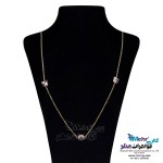 گردنبند رولباسی طلا - سنگ‌های سواروسکی
