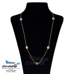 گردنبند رولباسی طلا - سنگ سواروسکی گل
