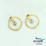 گوشواره طلا - طرح دایره