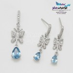 نیم ست طلا - آویز و گوشواره - طرح پروانه