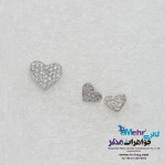 نیم ست طلا - آویز و گوشواره - طرح قلب