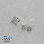 نیم ست طلا - آویز و گوشواره - طرح هندسی