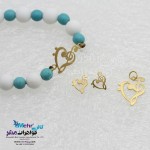 سرویس طلا - آویز و گوشواره و دستبند - طرح نت سل
