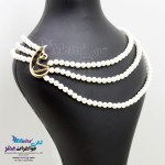 گردنبند اسم طلا و سنگ - طرح هدی