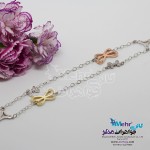 دستبند طلا - طرح پروانه