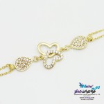 دستبند طلا - طرح پروانه