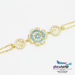 دستبند طلا - طرح شبدر چهار برگ