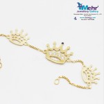 دستبند طلا - طرح تاج