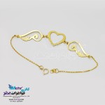 دستبند طلا - طرح بال عشق