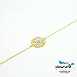 دستبند طلا - طرح گل