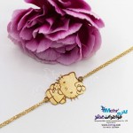 دستبند طلا - طرح کیتی