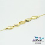 دستبند طلا - طرح برگ