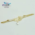 دستبند طلا - طرح گل و پروانه