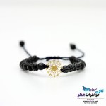 دستبند طلا و سنگ - طرح شمسه