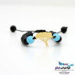 دستبند طلا و سنگ - طرح چترباز