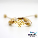 دستبند طلا و سنگ - طرح اسلیمی