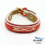 دستبند طلا و چرم - طرح بینهایت