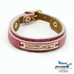 دستبند طلا و چرم - طرح نت سل