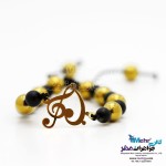 دستبند طلا و سنگ - طرح قلب